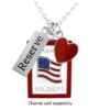 ServiceCharms Sterling Silver Enamel "Red Heart" Charm - Image 2