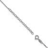 Sterling Silver Rhodium Plated Tear Drop Pendant - Image 2