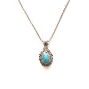 Sterling Silver Amazonite Quartz Pendant